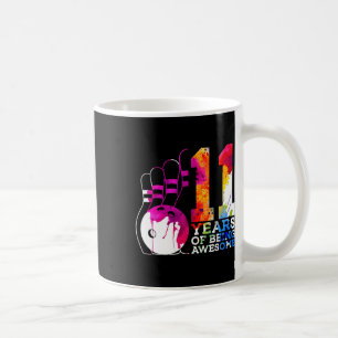 11 Jahre Phantastischer Bowling 11. Geburtstag Kaffeetasse
