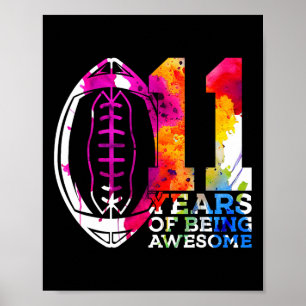 11 Jahre Phantastischer Fußball 11. Geburtstag Poster