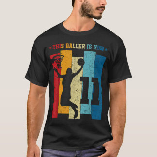 11-jähriger Baseball 11. Geburtstag Junge Baseball T-Shirt