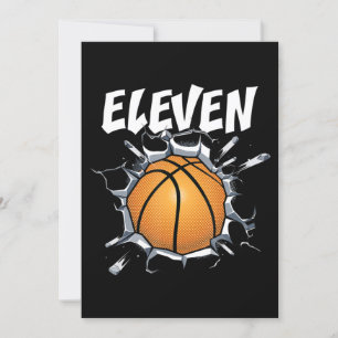 11-jähriger Basketball-Geburtstag 11. Junge Einladung