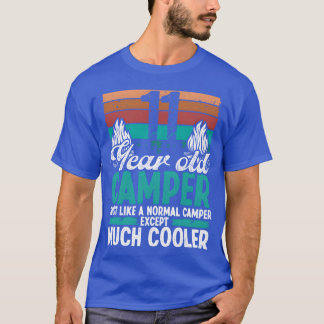 11-jähriger Camper, der auf dem 11. Geburtstag cam T-Shirt