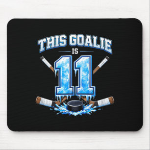11-jähriger Geburtstag Eishockey Torwart Mousepad