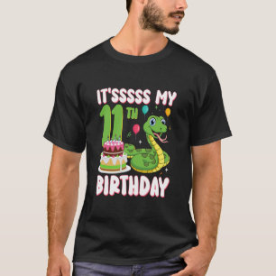 11-jähriger Schlange 11. Geburtstag Python-Party K T-Shirt