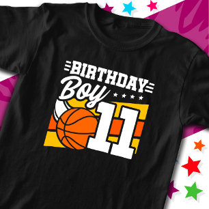11-jähriges Basketball-Party 11. Geburtstagskind T-Shirt