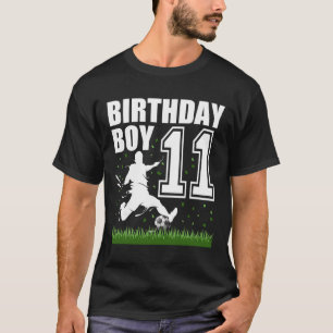 11-jähriges Fußball-Geburtstagsfeier-Thema 11. Ges T-Shirt