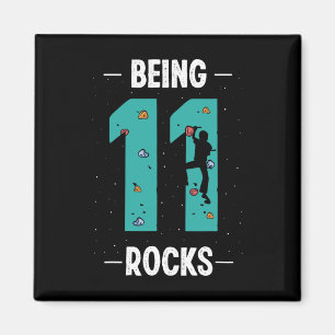 11-jähriges Kletterseil zum 11. Geburtstag Kind kl Magnet