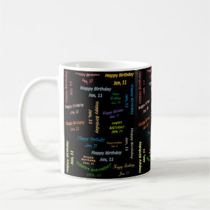 11. Januar Geburtstags-Tasse Kaffeetasse