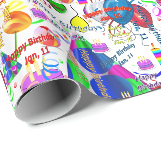 11. Januar Geschenkpapier (Rolleneckpunkt)