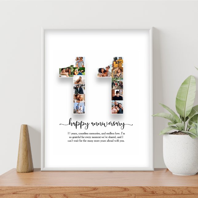 11. Jubiläum Foto Collage Poster (Von Creator hochgeladen)