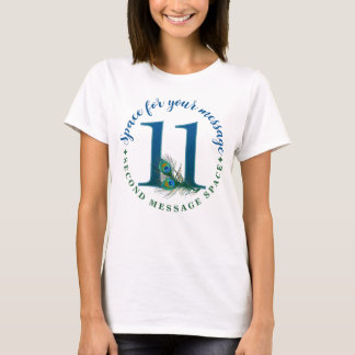 11. Jubiläum Pfauenfedern T-Shirt