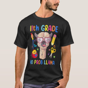 11. Klasse Lama Kein Problem Kind Erster Schultag T-Shirt