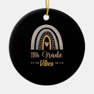 11. Klasse Vibes Elfte Klasse Zurück zur Schule Keramik Ornament