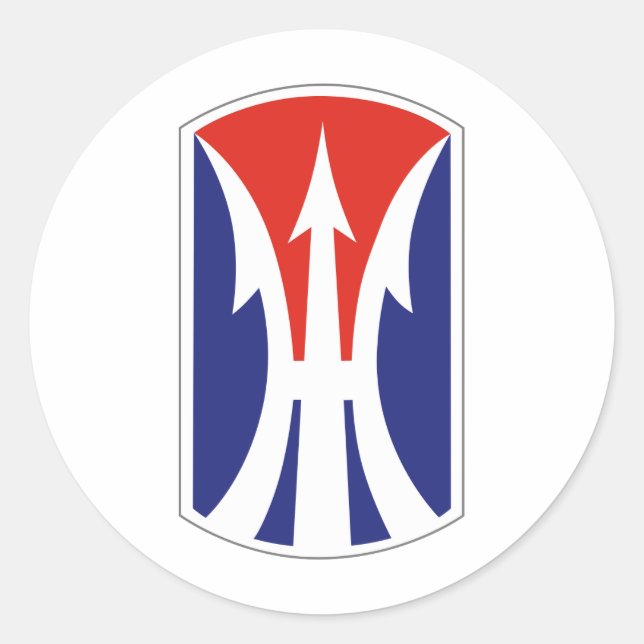 11. leichte Infanterie-Brigade Runder Aufkleber (Vorderseite)