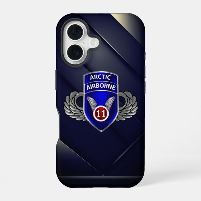 11. Luftlandedivision iPhone 16 Hülle (Rückseite)