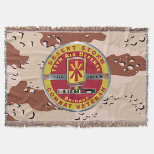 11. Luftverteidigungsbrigade Desert Storm Veteran Decke