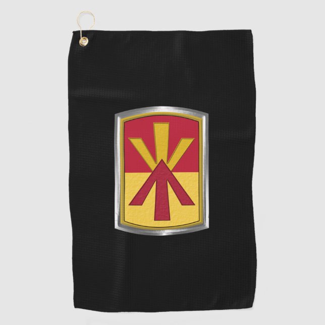 11. Luftverteidigungsbrigade, kundenspezifischer P Golfhandtuch (Vorderseite)