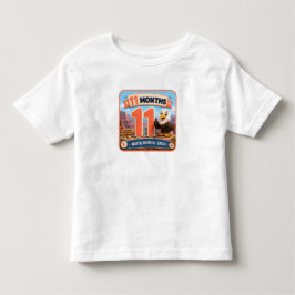11 Monate Baby-Meilenstein-Entdecker Kleinkind T-shirt