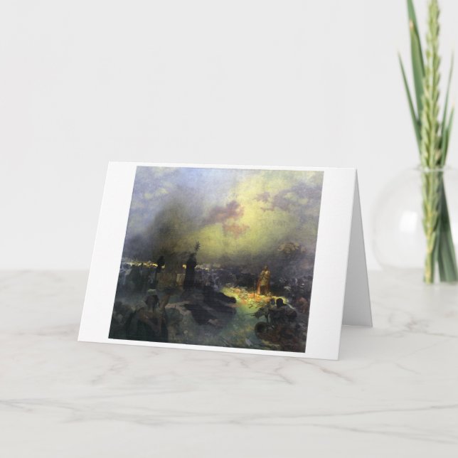 #11 Nach der Schlacht von Vitkov Hill, Mucha Karte (Vorderseite)