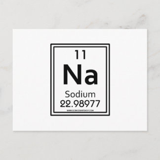 11 Natrium Postkarte