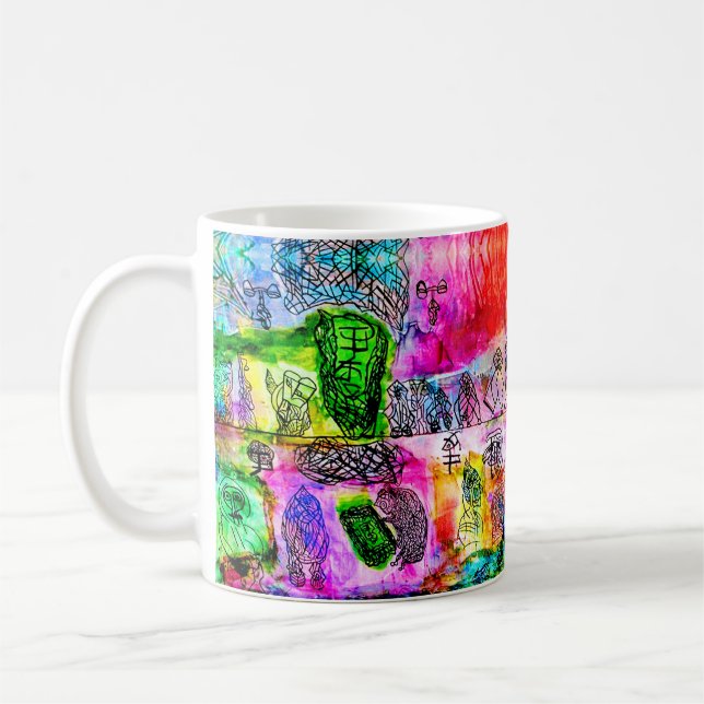 11 OZ - ABSTRAKTE ART KAFFEETASSE (Links)