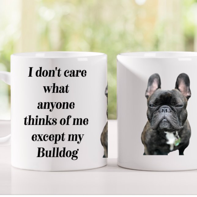 11-oz Black French Bulldog Tasse Funny Dog Tasse (Von Creator hochgeladen)