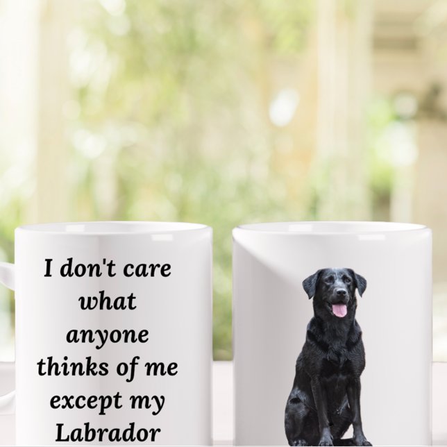 11 oz Black Labrador Retriever Funny Gift Tasse (Von Creator hochgeladen)