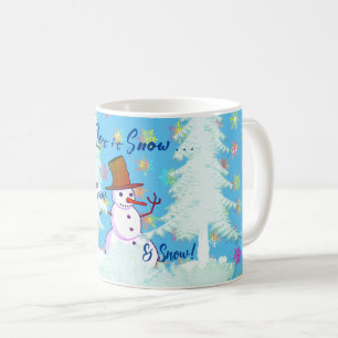 11 Oz. Kaffee Spaß Snowman Hot Drink Latte Tasse