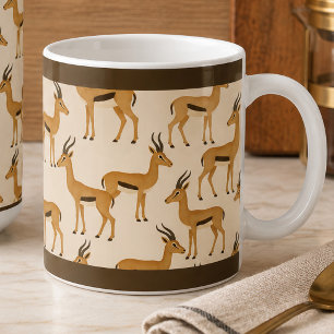 11 OZ. KAFFEE-TASSE - "GAZELLER DRUCK" KAFFEETASSE