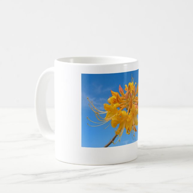 11 oz Tasse mit Florida Flame Azalea (Vorderseite Links)