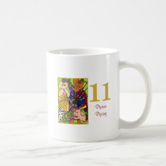 11 Pfeifer, die süße Tiere u. Typografie leiten Kaffeetasse