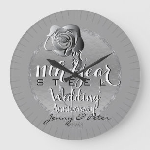 11. Rose Jubiläum der Wall Clock Große Wanduhr