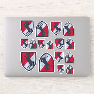 11. Rüstkavalry Regiment Fort Meade Kontur Aufkleber