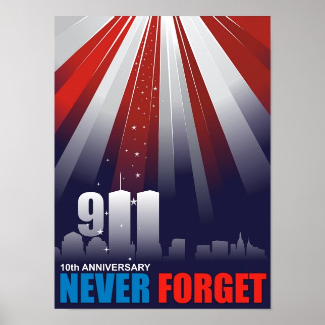 11. September 11. Vergessen Sie Poster nie (Vorne)