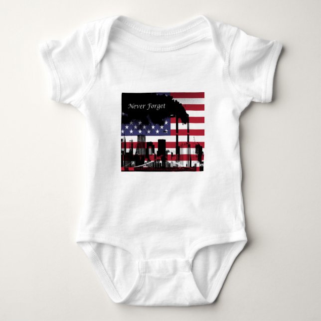 11. September vergessen Sie nie Baby Strampler (Vorderseite)