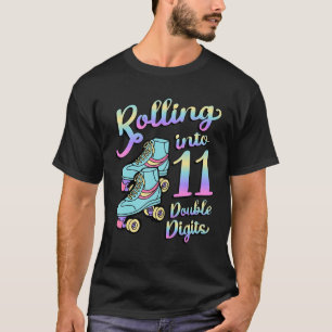 11 Skater mit Doppelziffern T-Shirt