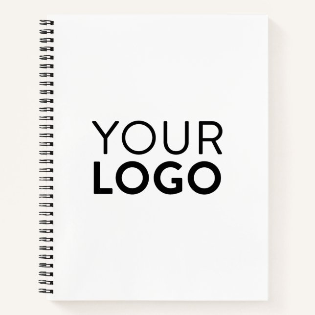 11" Spiral-Notebook - schwarz Notizbuch (Vorderseite)