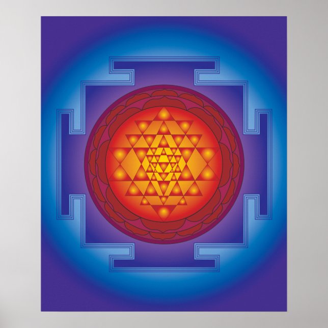 11 SRI YANTRA FLAME POSTER (Vorne)