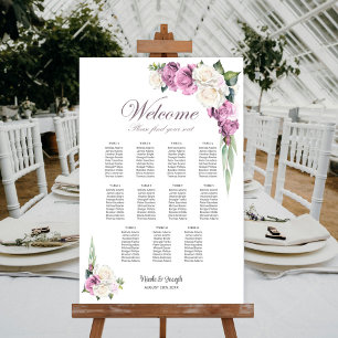 11 Tabelle Rosa Farbblütendiagramm Poster