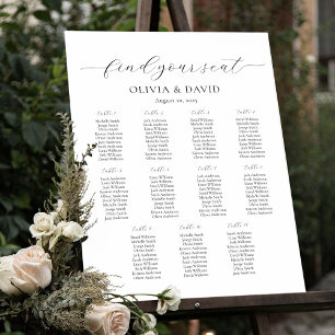 11 Tische einfach unsere Lieblings-Sitzkarte Poster