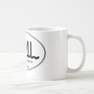 11 Unze-Keramik-Kaffee-Tassen-Smith-Mountainsee VA Kaffeetasse