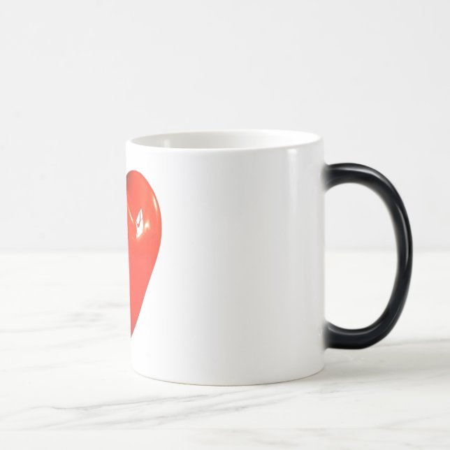 11 Unze - Verwandelnde "Herz-" Tasse (Rechts)