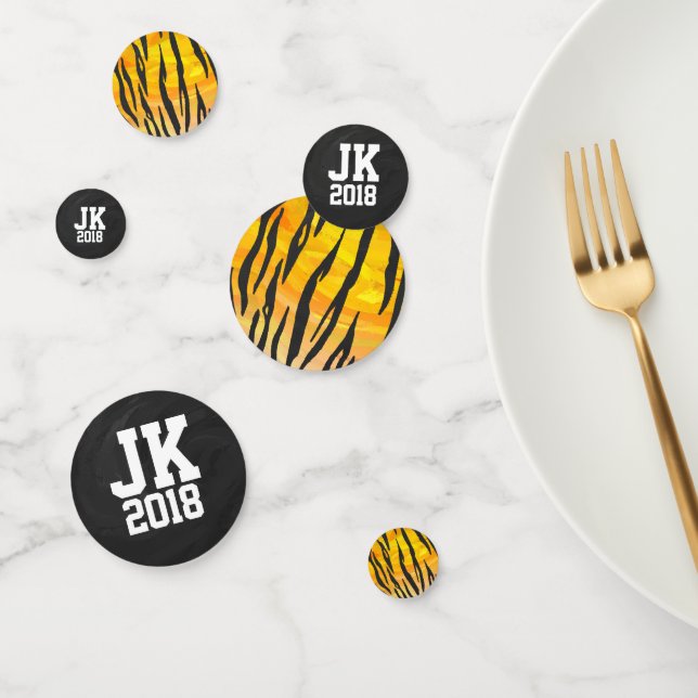 11 von 12 Personalisierten Tigerdots Konfetti (Gruppe)