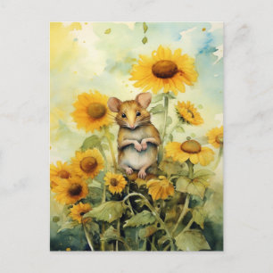 11 von 17 Sonnenblumengarten Miceville Postkarte