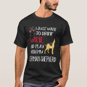 11 Woll einfach, Wein zu trinken und mit meinem De T-Shirt