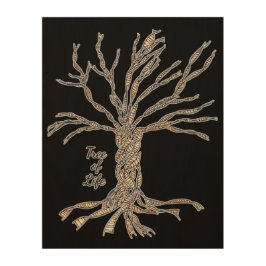 11"x14" Holzwall Art Holzdruck