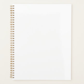 11"x8.5" Gold Spiral Soft Cover Notebook Notepad Planer