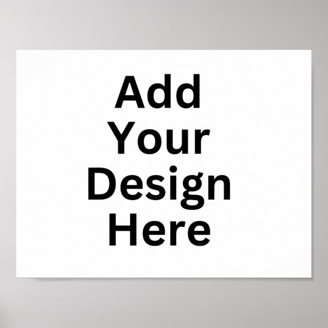 11 x 8,5 im benutzerdefinierten Druck Poster (Vorne)