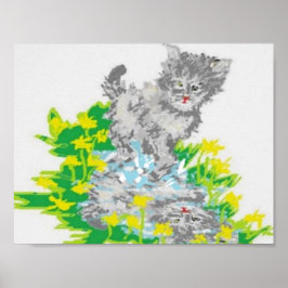 11" x 8,5", Value Poster Paper (Matte) Kitten