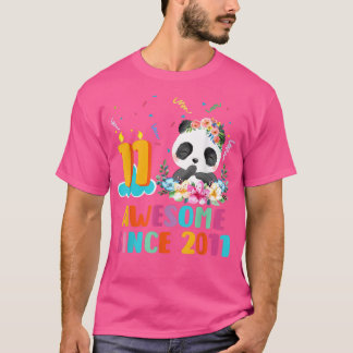 11 Year Old Panda Unicorn Awesome since 2011 11th T-Shirt