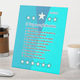 11 Zweck der Bildung Sockelschild